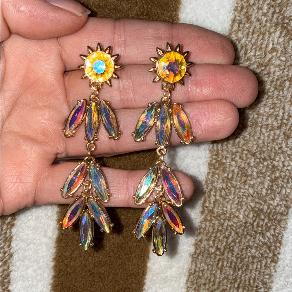 Elegant Multicolor Drop Earrings